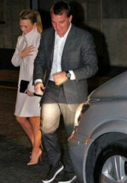 Steven Hind ex-wife Charlotte with her current husband Brendan Rodgers.